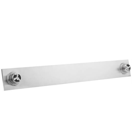 Canaleta de doble desagüe 100x10cm con rejilla en acero inoxidable mate