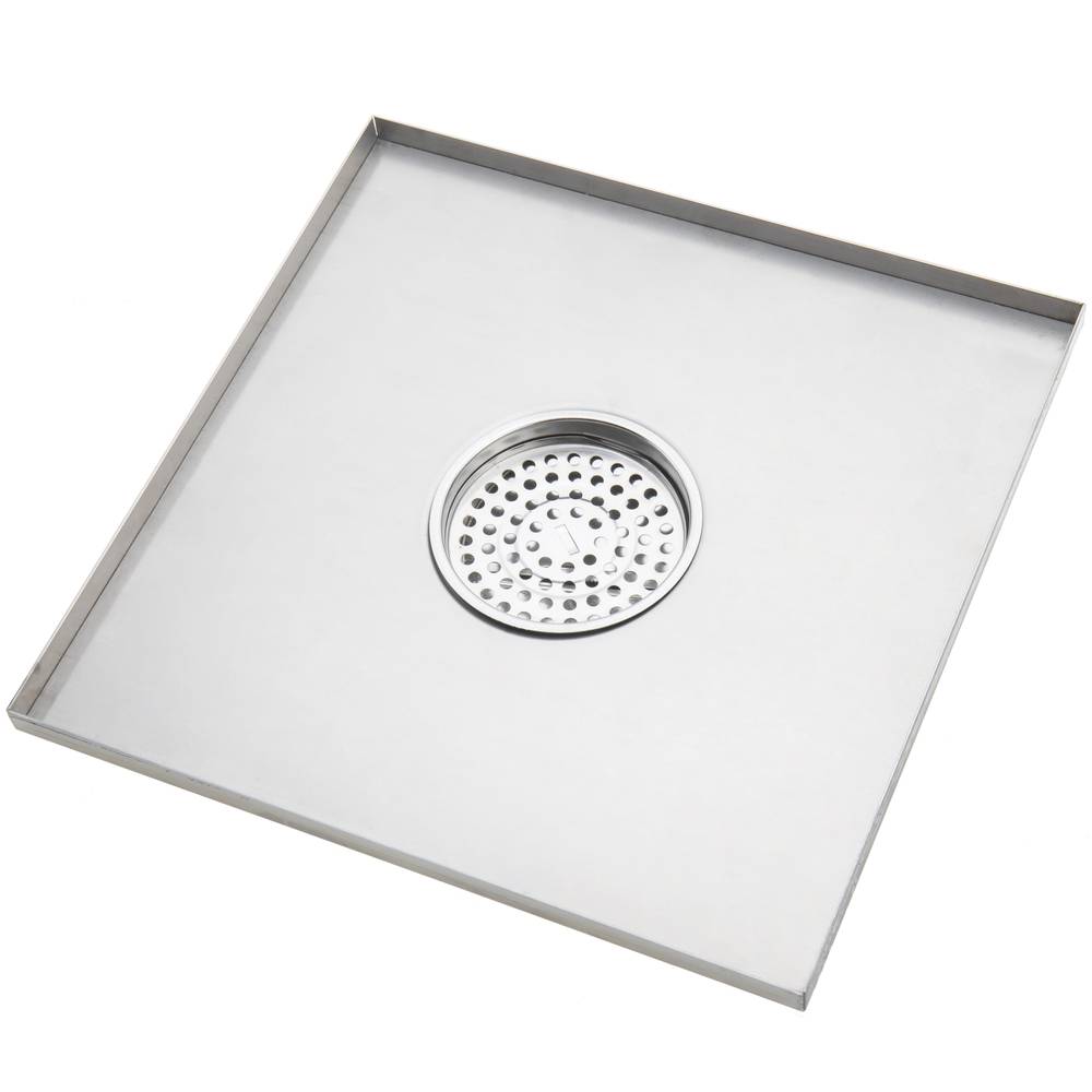 30x30cm afvoer met verwijderbaar gepolijst roestvrijstalen matte