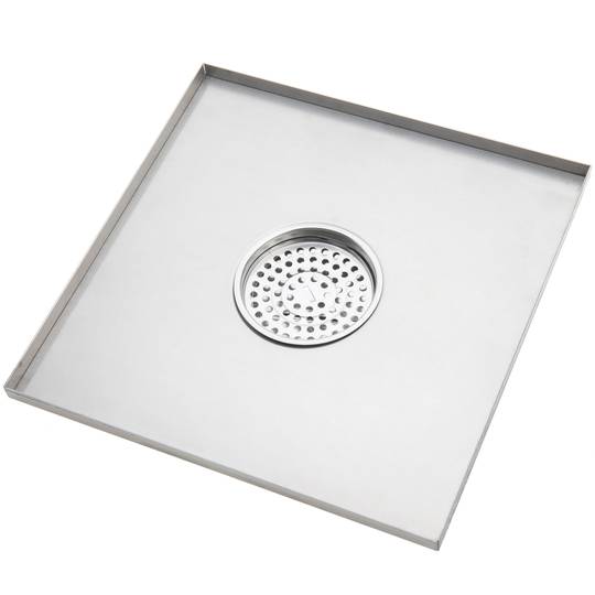 30x30cm afvoer met verwijderbaar gepolijst roestvrijstalen matte