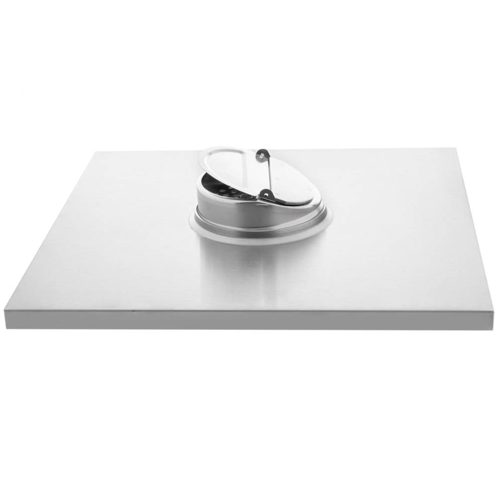 30x30cm afvoer met verwijderbaar gepolijst roestvrijstalen matte