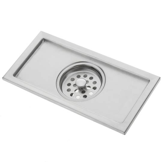 Drain 20x10cm avec grille inox matte amovible