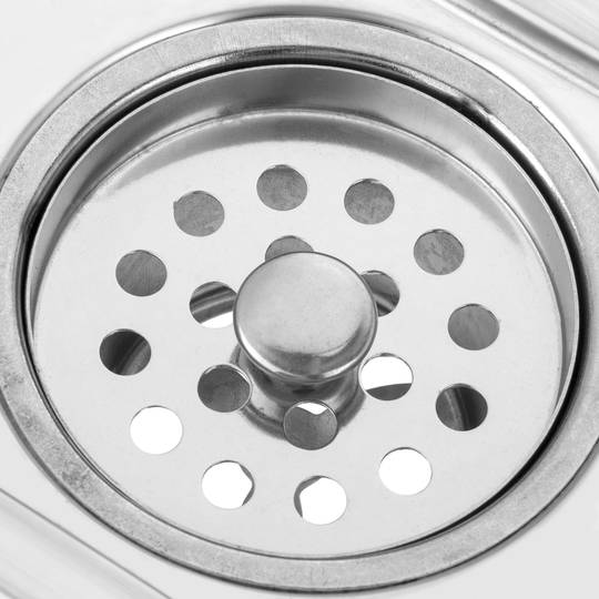 Drain 20x10cm avec grille inox matte amovible