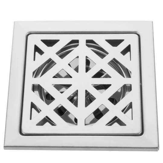 Piletta da 12x12x5cm con griglia in acciaio inox lucido asportabile