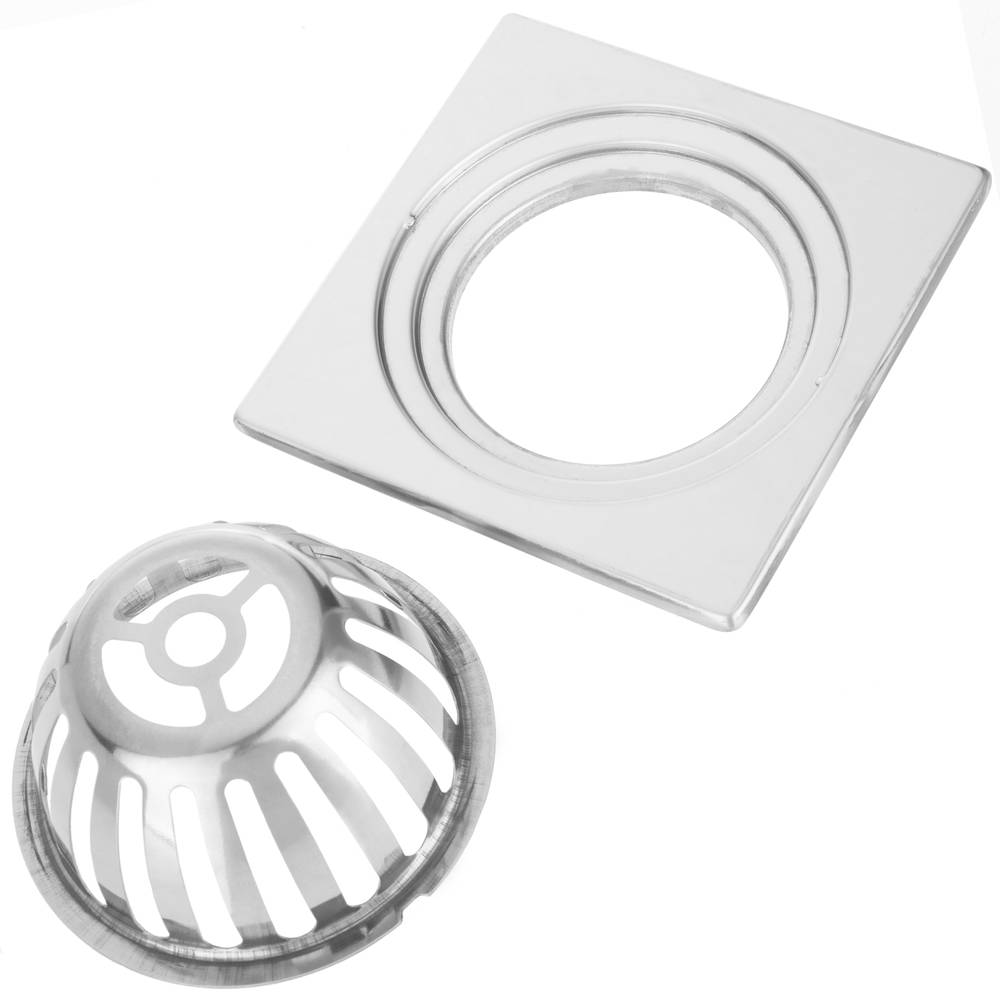 Piletta 12x12cm con griglia alto inox lucido removibile