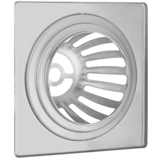 Piletta 12x12cm con griglia alto inox lucido removibile