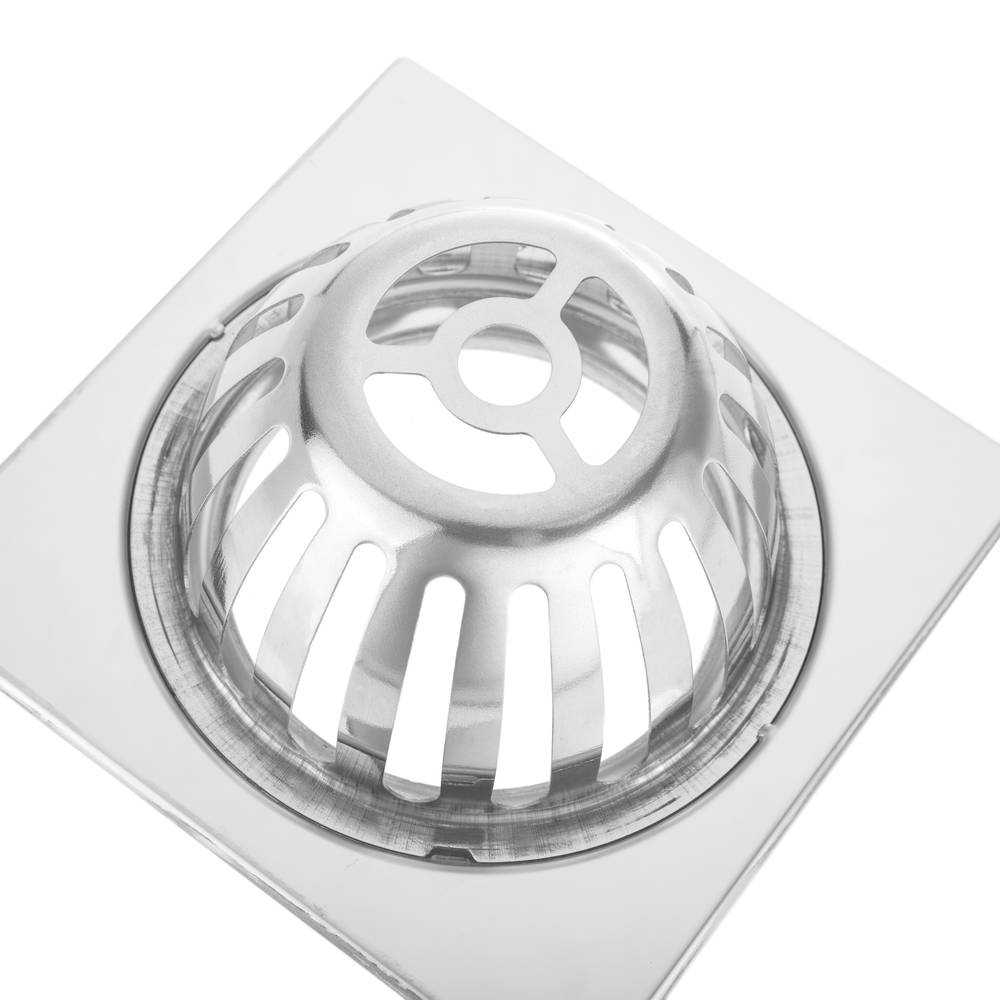 Piletta 12x12cm con griglia alto inox lucido removibile