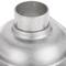 Drain 7.5x7.5cm avec casquette et grille amovible en acier inoxydable poli