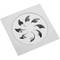 10x10cm drain with grill and removable stainless steel hood matte