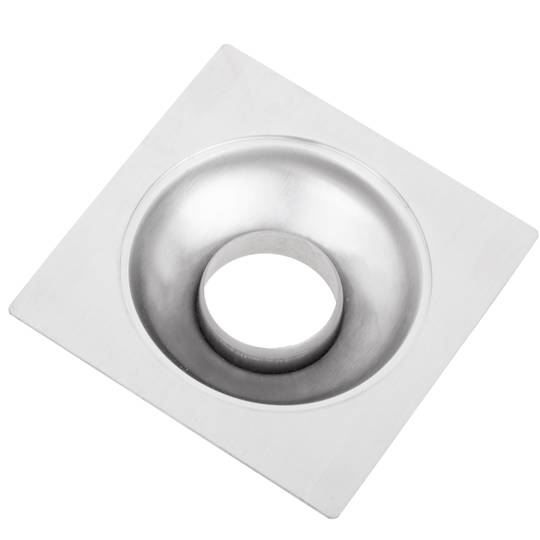 10x10cm drain with grill and removable stainless steel hood matte