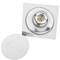 Drain en acier inoxydable poli 10x10cm avec prise de pulsation