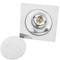 Drenaggio con tappo a pulsazione 12x12cm in acciaio inossidabile lucido