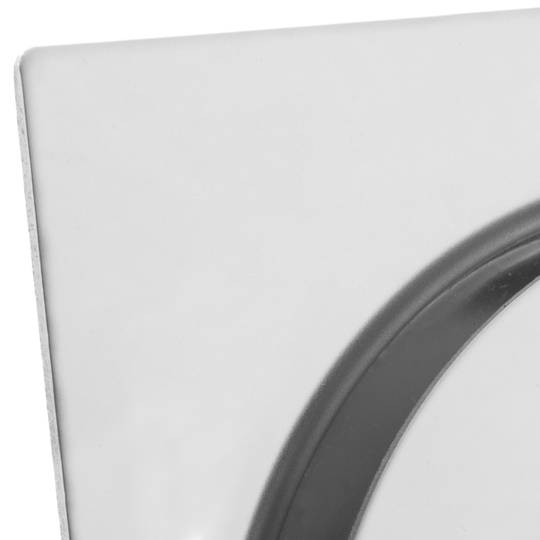 Drenaggio con tappo a pulsazione 12x12cm in acciaio inossidabile lucido