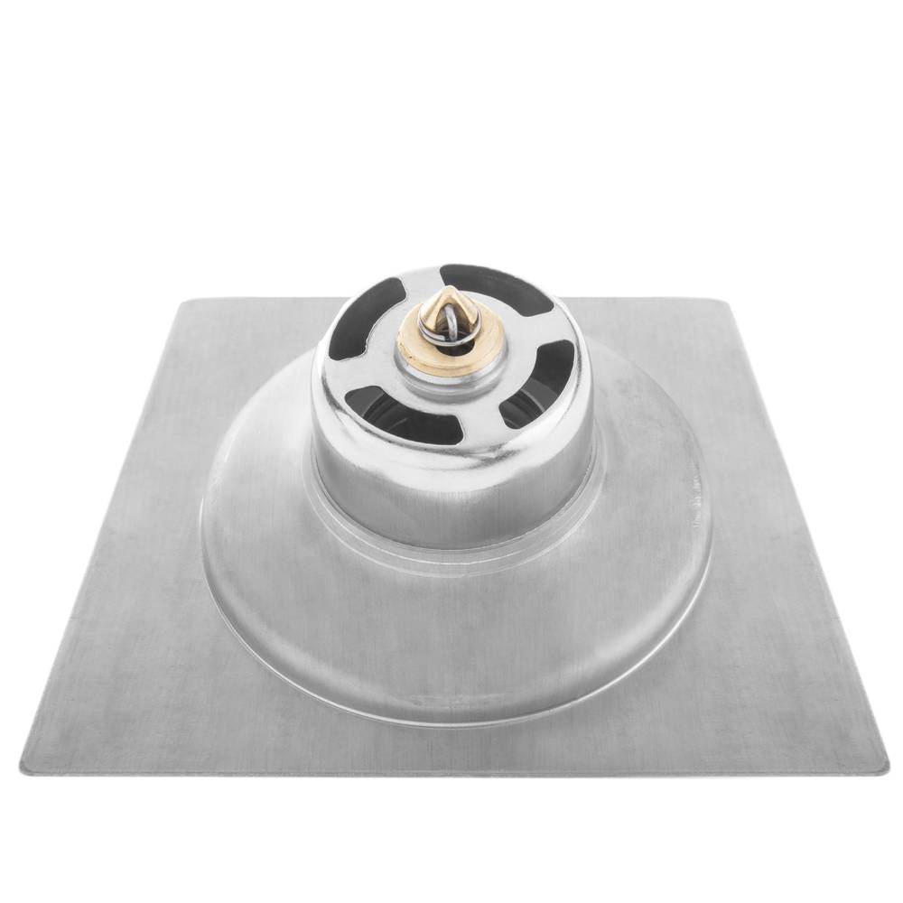 Drenaggio con tappo a pulsazione 12x12cm in acciaio inossidabile lucido