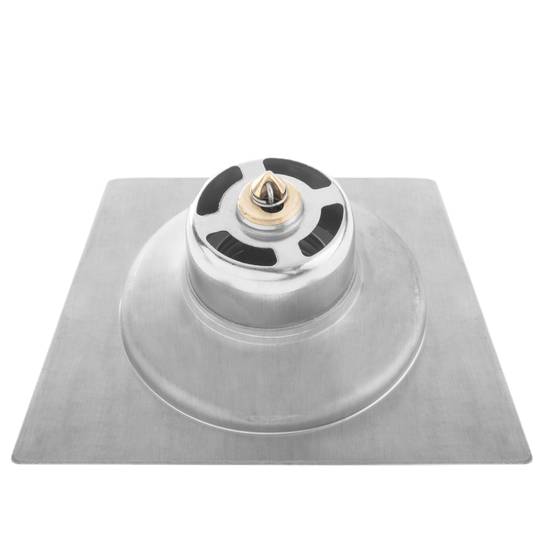 Drenaggio con tappo a pulsazione 12x12cm in acciaio inossidabile lucido