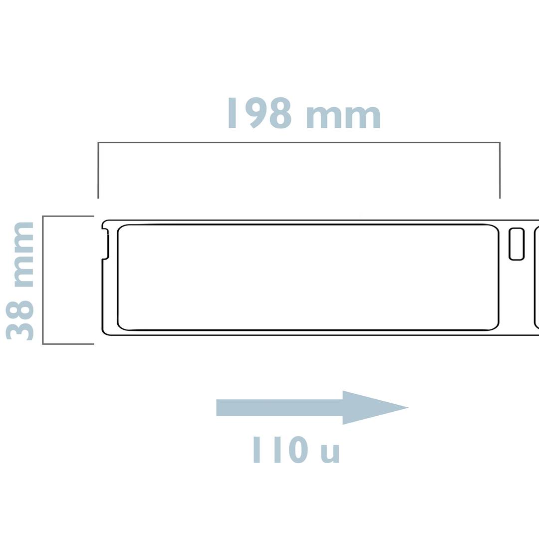 Rotlle bobina de 110 etiquetes adhesives compatibles amb Dymo S0722470 i Dymo 99018 190x38mm 10-pack