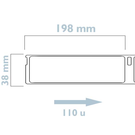 Rotlle bobina de 110 etiquetes adhesives compatibles amb Dymo S0722470 i 99018 190x38mm 10-pack
