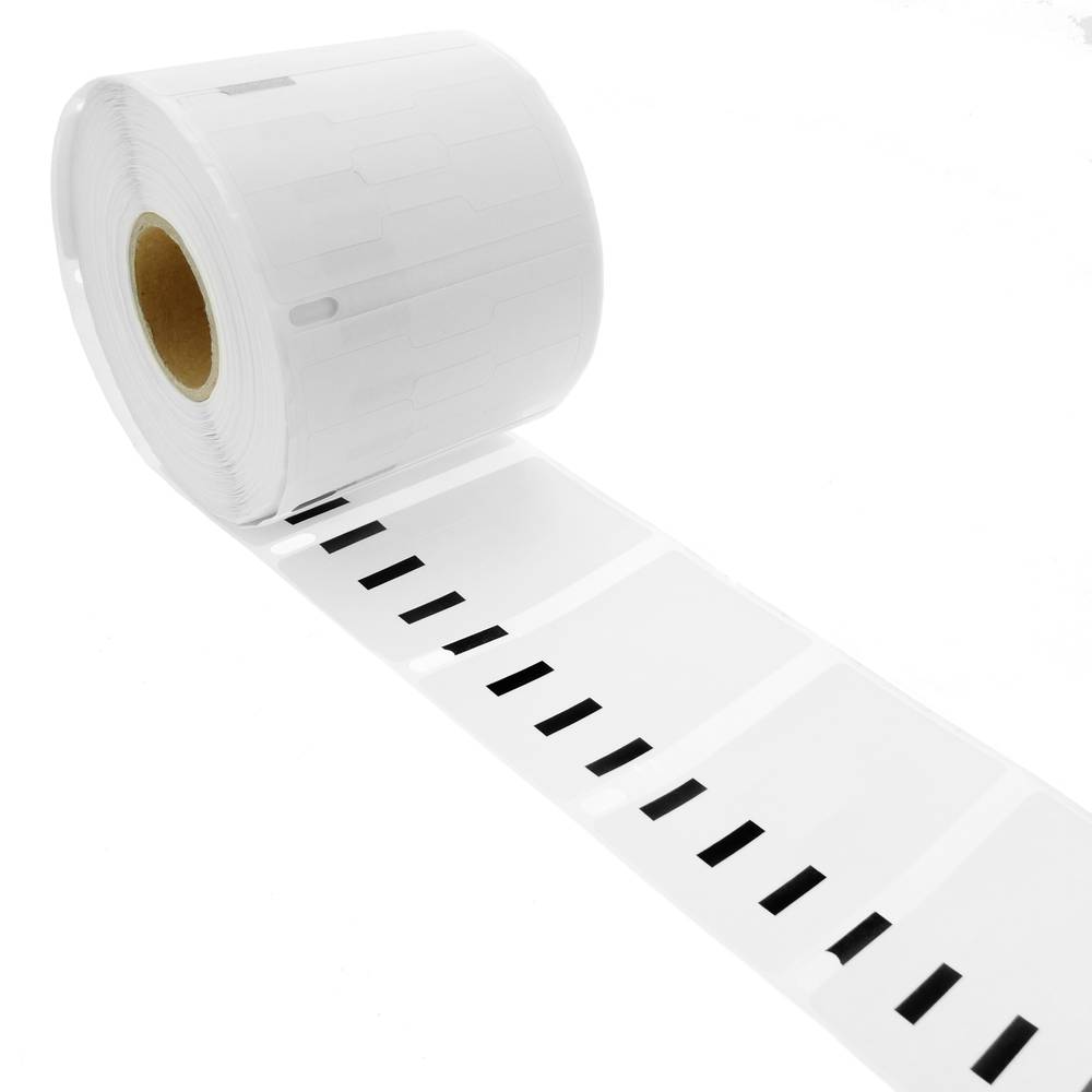 Rotlle bobina de 1500 etiquetes adhesives compatibles amb Dymo 11351 Dumbell 54x11mm 10-pack