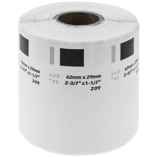 Rollen 800 etiketten Brother kompatibel DK-11209 29x62mm 10-pack