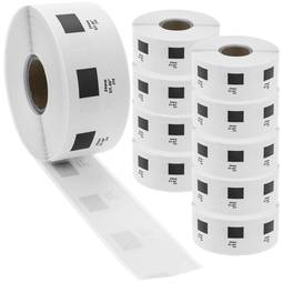 Rotlle bobina de 1000 etiquetes adhesives compatibles amb Brother DK-11218 24mm rodona 10-pack