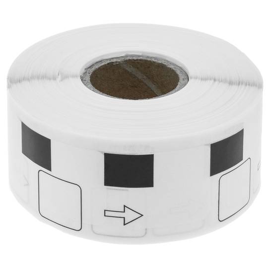 Thermal roll label with 1000 labels compatible Brother DK-11221 23x23mm 10-pack