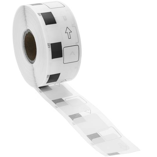Thermal roll label with 1000 labels compatible Brother DK-11221 23x23mm 10-pack