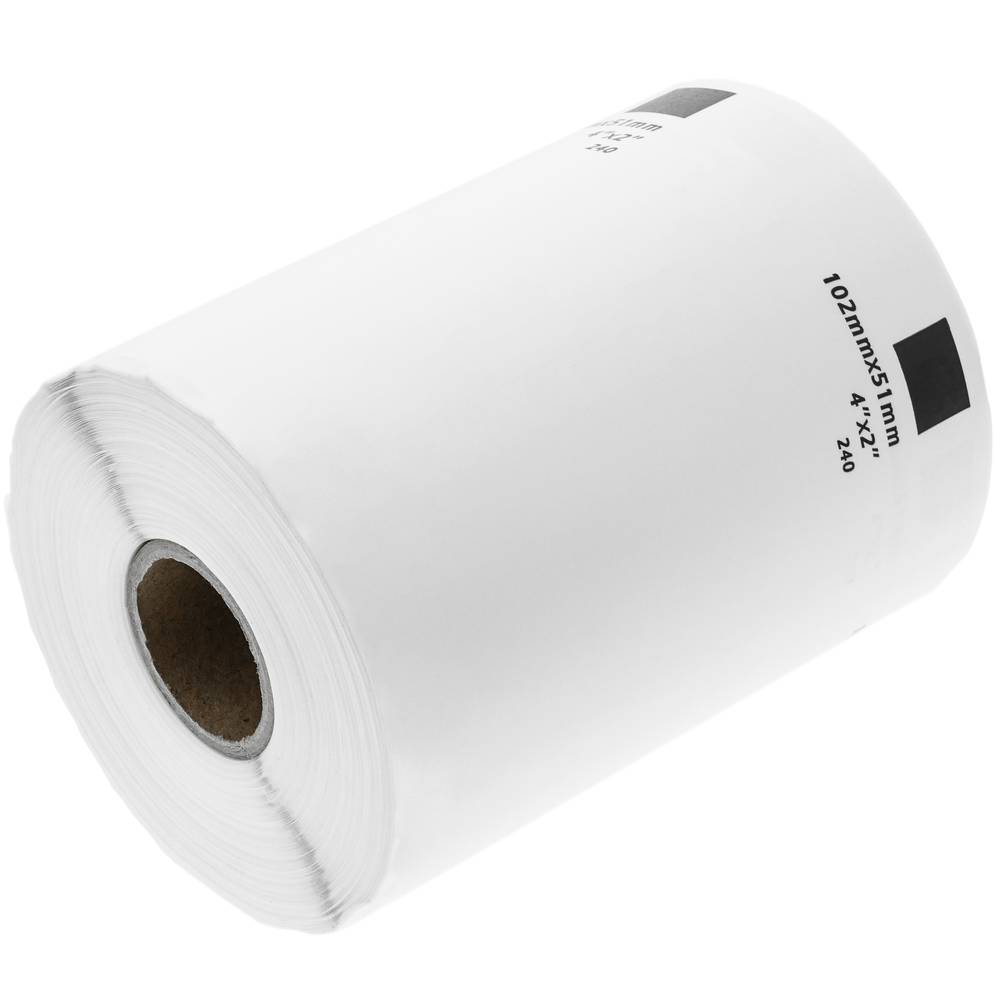 Rotlle bobina de 600 etiquetes adhesives compatibles amb Brother DK-11240 102x51mm 10-pack