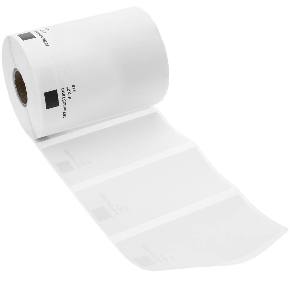 Rotlle bobina de 600 etiquetes adhesives compatibles amb Brother DK-11240 102x51mm 10-pack
