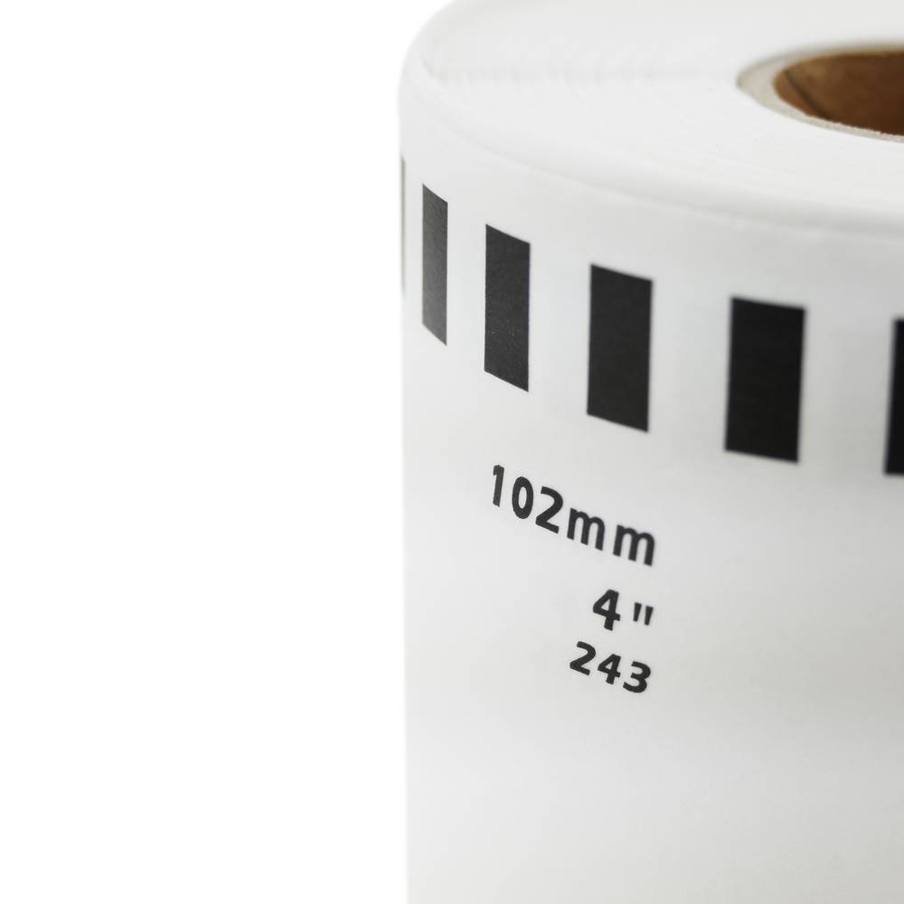 Rouleaux bobine étiquettes continues compatible Brother DK-22243 DK-2243 102mm 10-pack