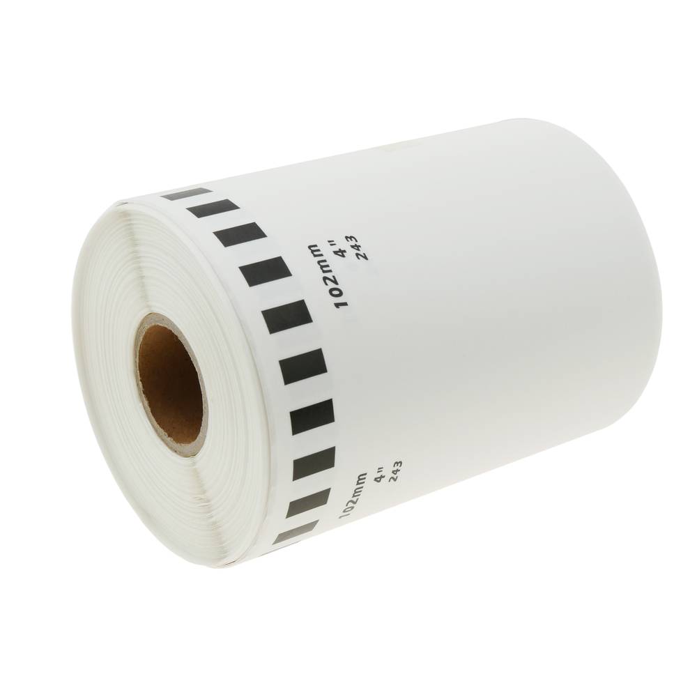 Rouleaux bobine étiquettes continues compatible Brother DK-22243 DK-2243 102mm 10-pack
