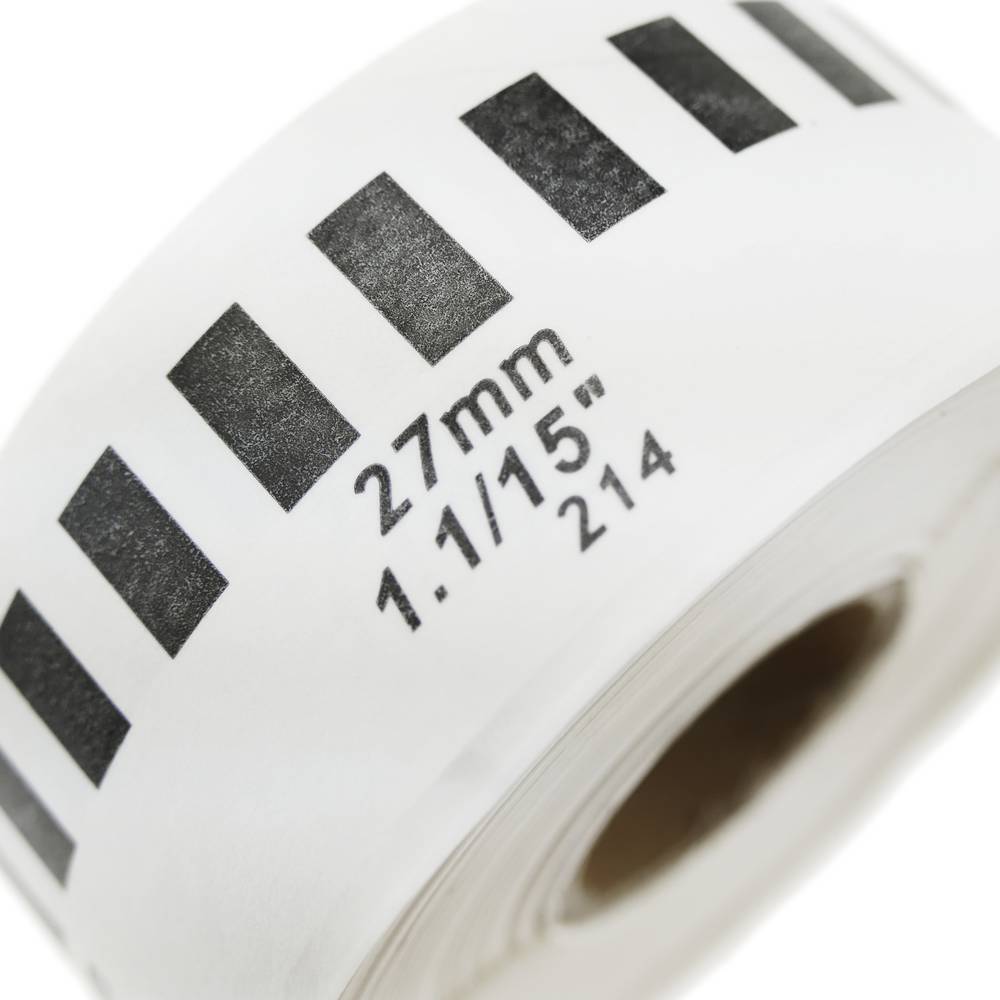 Rotlle bobina d'etiquetes contínues adhesives compatibles amb Brother DK-22214 DK-2214 12mm 10-pack