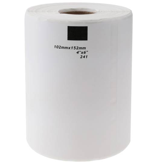 Rotlle bobina de 200 etiquetes adhesives compatibles amb Brother DK-11241 DK-1241 102x152mm 10-pack