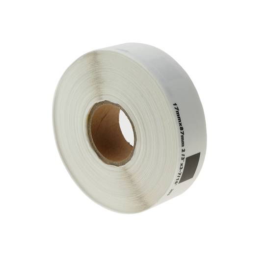 Rotlle bobina de 300 etiquetes adhesives compatibles amb Brother DK-11203 DK-1203 17x87mm 8-pack