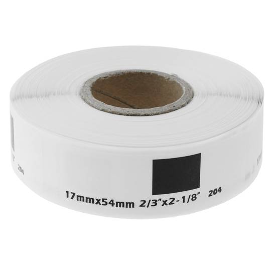 Thermal roll label with 400 labels compatible Brother DK-11204 DK-1204 17x54mm 8-pack