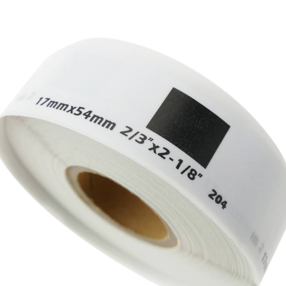 Rouleaux bobine 400 étiquettes compatible Brother DK-11204 DK-1204 17x54mm 8-pack