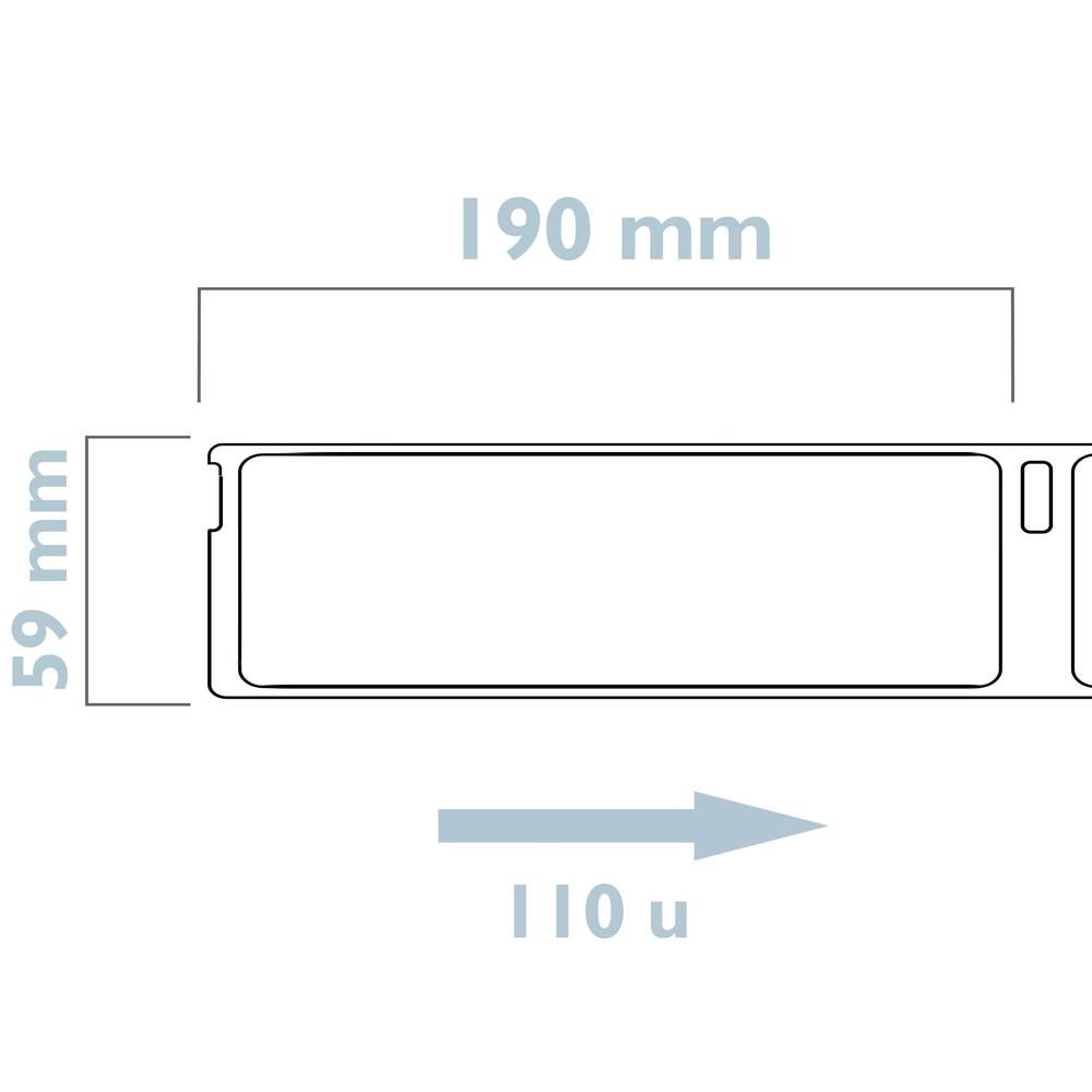 Rollen 110 etiketten Dymo kompatibel S0722480 und 99019 190x59mm