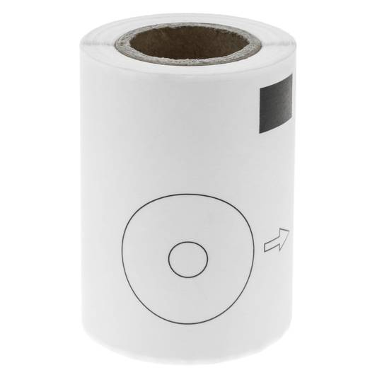 Thermal roll label with 100 labels compatible Brother DK-11207 58mm for CD/DVD