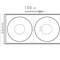 Thermal roll label with 100 labels compatible Brother DK-11207 58mm for CD/DVD
