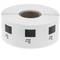 Rol van 1000 zelfklevende etiketten compatibel met Brother DK-11218 24 mm rond