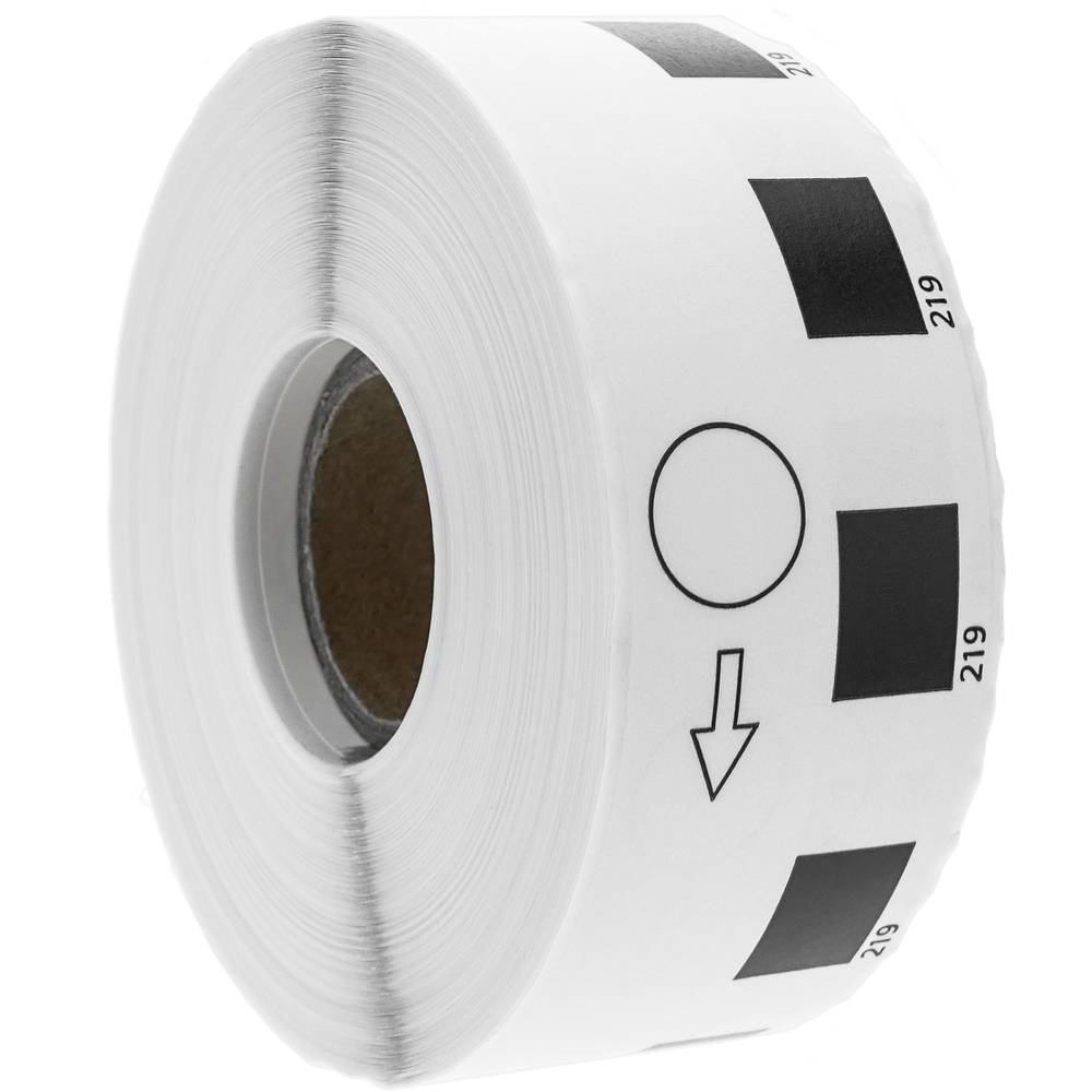 Rouleaux bobine 1200 étiquettes compatible Brother DK-11219 12mm ronde