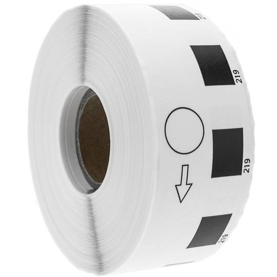 Rouleaux bobine 1200 étiquettes compatible Brother DK-11219 12mm ronde