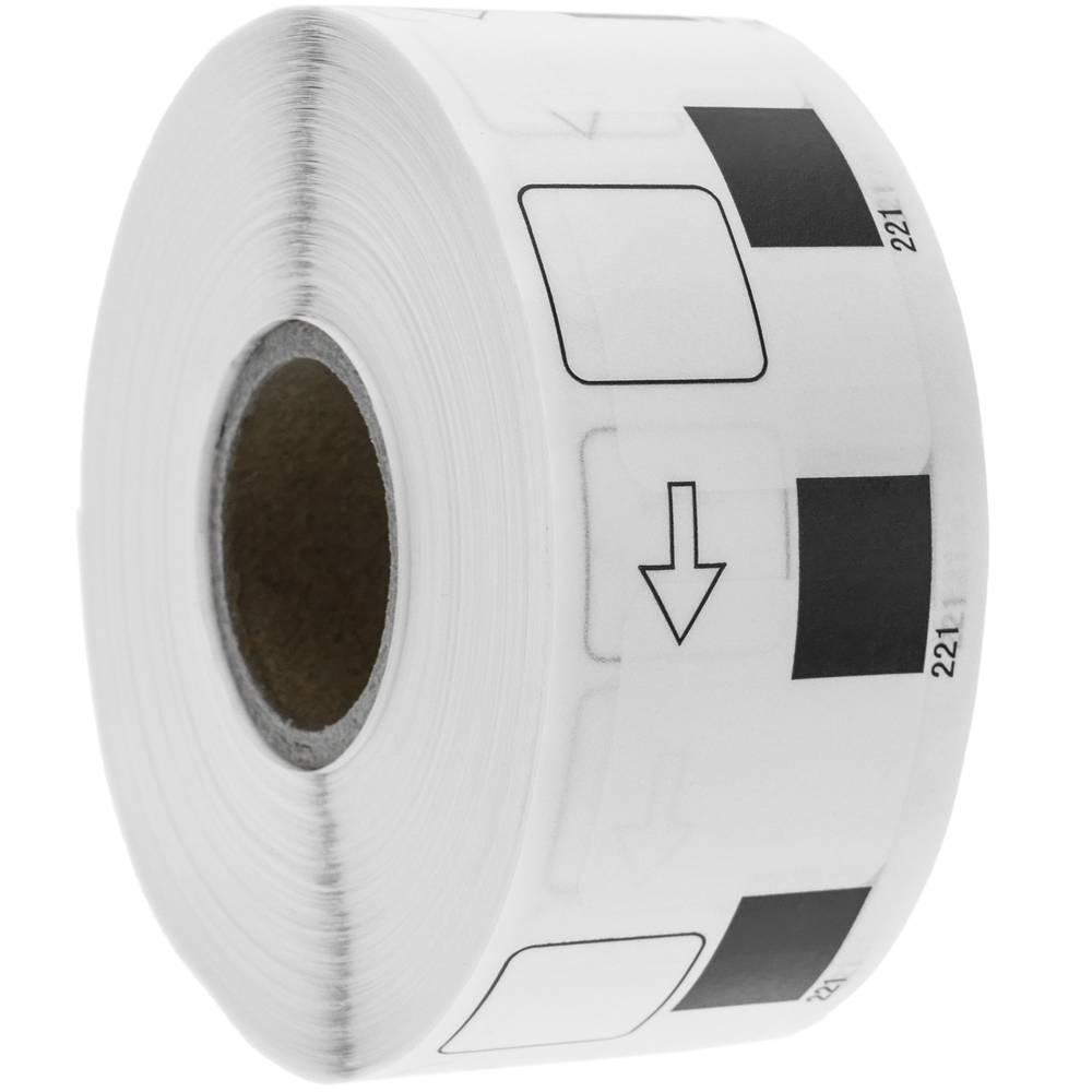 Rolka 1000 samoprzylepnych etykiet zgodnych z Brother DK-11221 23x23mm