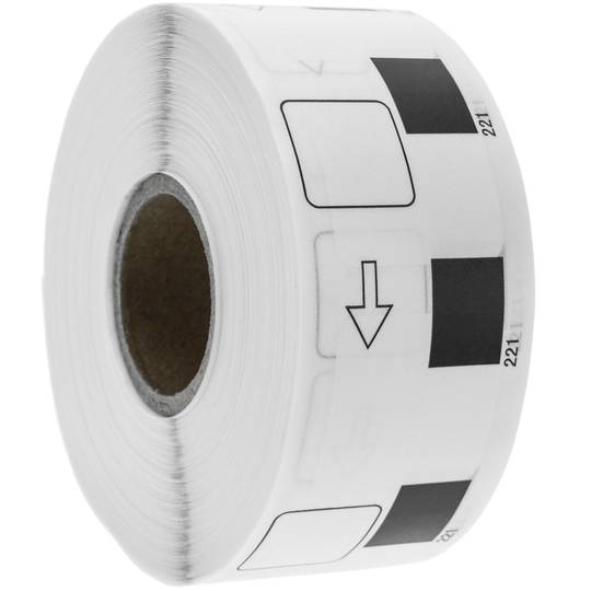 Rolka 1000 samoprzylepnych etykiet zgodnych z Brother DK-11221 23x23mm