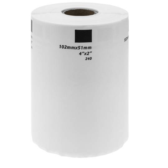 Rotoli bobina 600 etichettes compatibili Brother DK-11240 102x51mm
