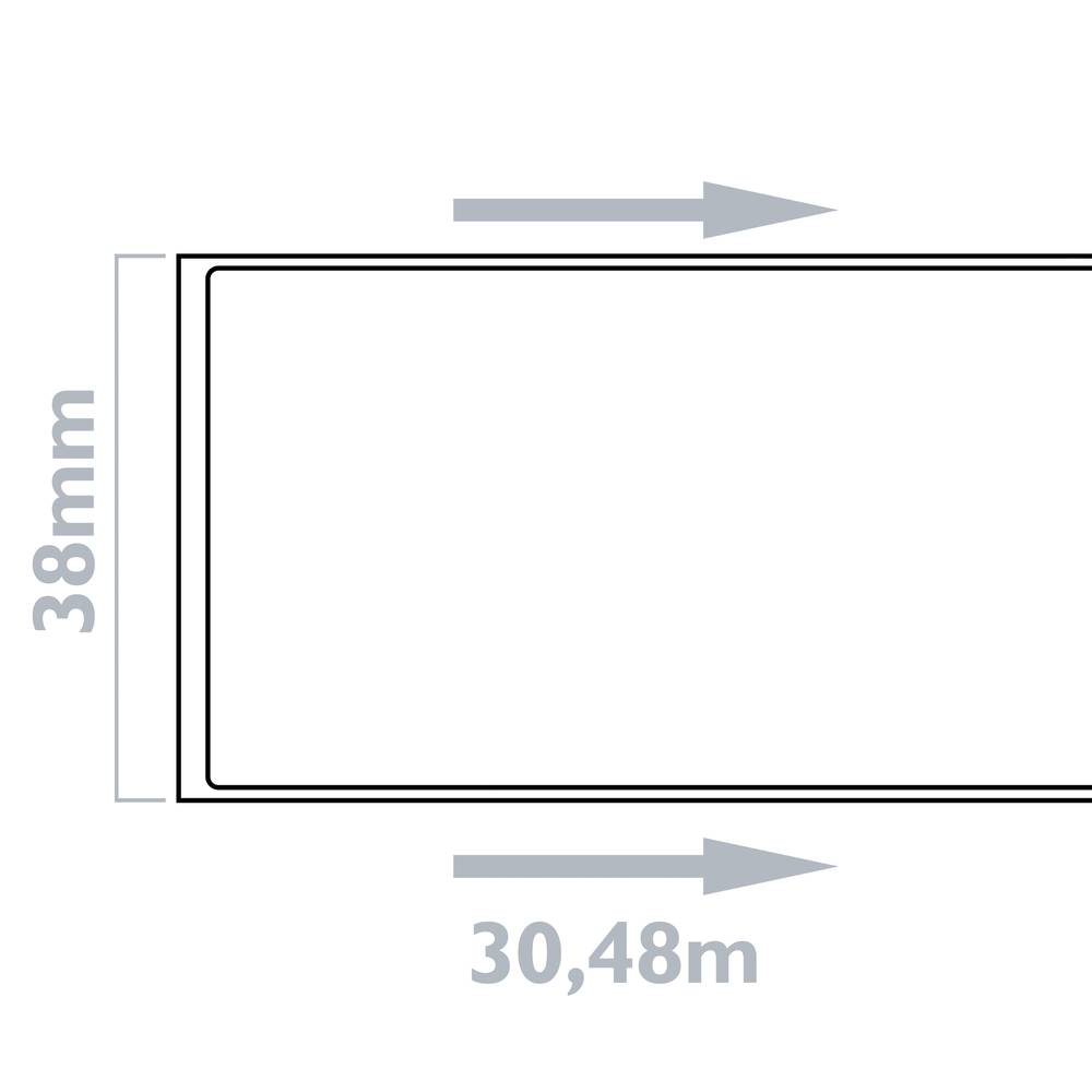Rol zelfklevende etiketten compatibel met Brother DK-22225 breedte 38 mm lang. 30.48m