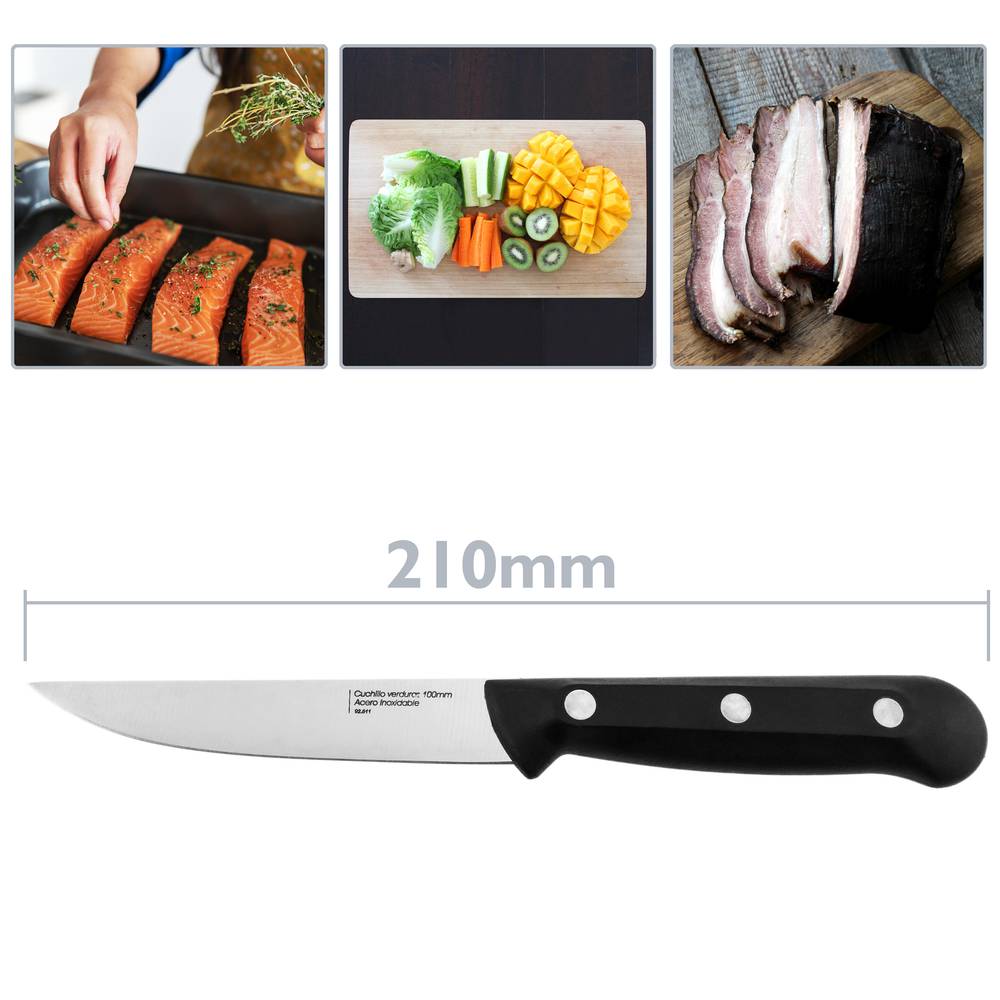 Ganivet de cuina per a verdures en acer inoxidable 100 mm