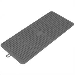 Silicone dish drying mat 446x203 mm gray