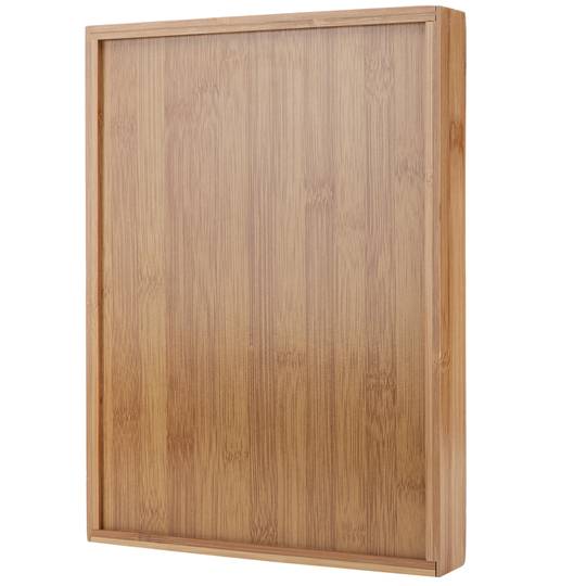 Bandeja de bambú para cubiertos