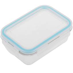 Rechthoekige 540 ml glazen voedselcontainer met luchtdichte sluiting