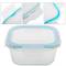 Hermetic compartment glass food container 800 ml