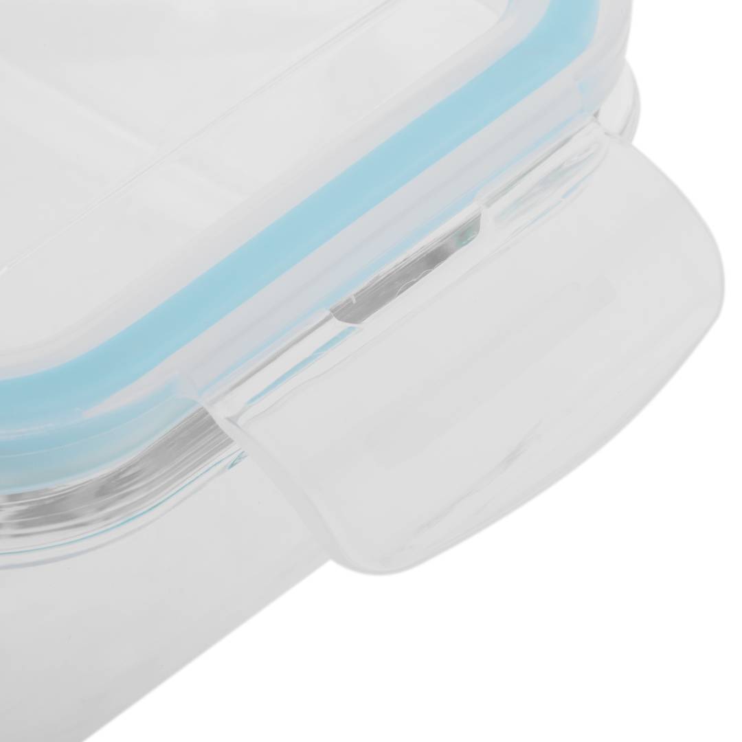 Hermetic compartment glass food container 800 ml
